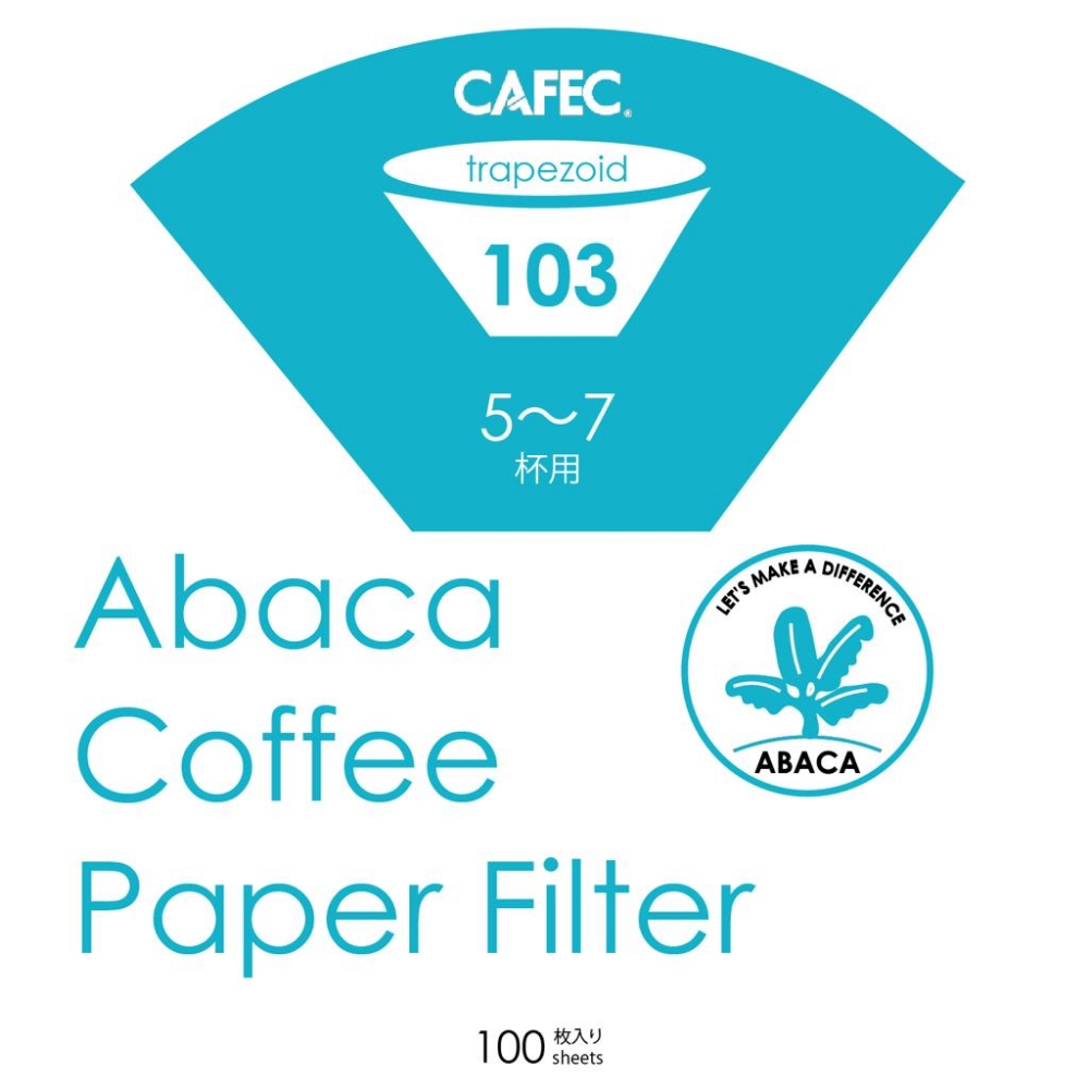 Abaca Coffee Trapezoid Paper Filter